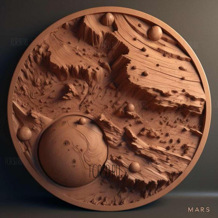 Mars TV series 1 stl model for CNC